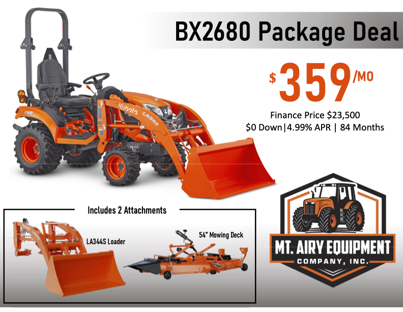 BX2680 Package Deal - Mt. Airy Equipment Company BX2680 Package Deal - Mt. Airy Equipment Company